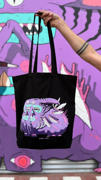 Black Rainbow Tote Bug