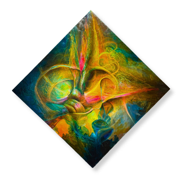 Original oil painting on canvas "Organic Updraft" by CT Nelson available at Because Art Matters gallery.