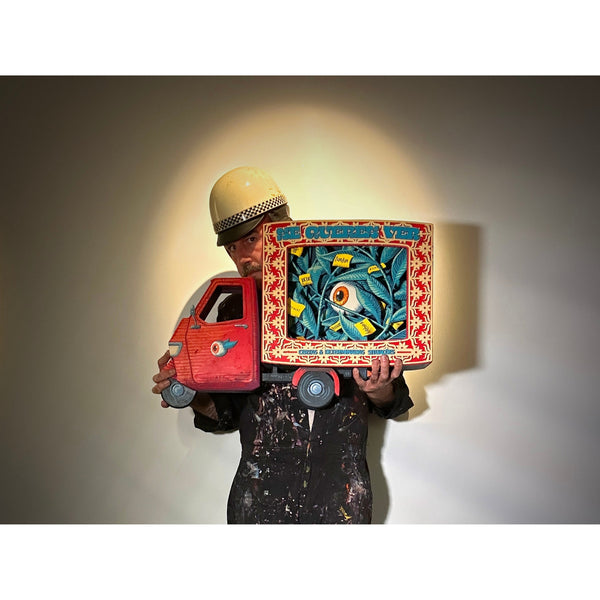 Original acrylic painting on layered wood "Se queres ver" by Mário Belém available at Because Art Matters gallery.