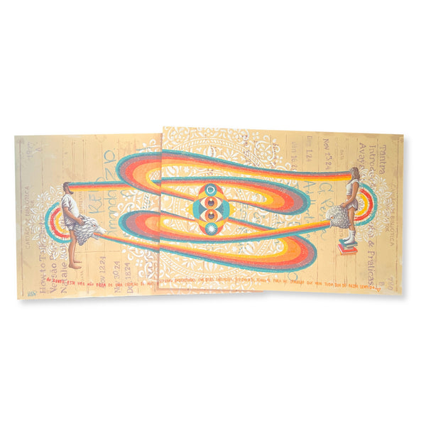 Original acrylic painting on wood "This life is nothing more than" by Mário Belém available at Because Art Matters gallery.