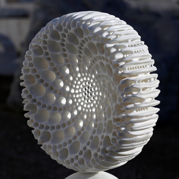 Original marble sculpture "Vortex" by Matthias Contzen available at Because Art Matters gallery
