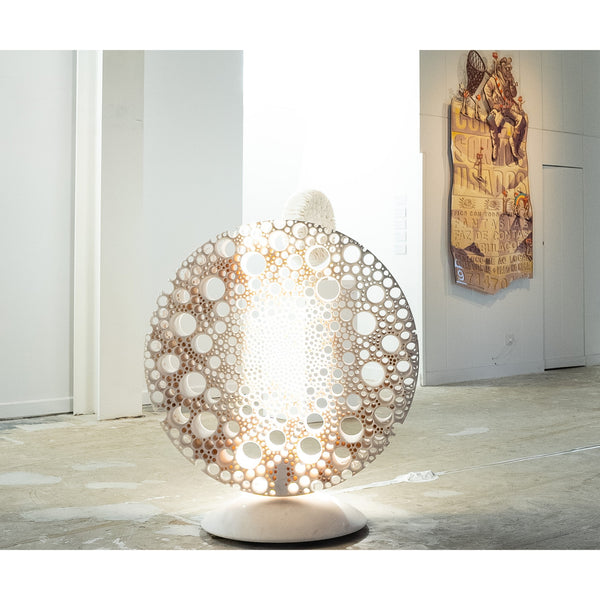 Original marble sculpture "Cosmic Seed" by Matthias Contzen available at Because Art Matters gallery.