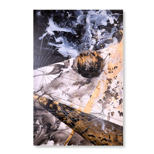 Original acrylic painting "The Birth of a Cosmic Wave" by RAM (Miguel Caeiro) available at Because Art Matters gallery.