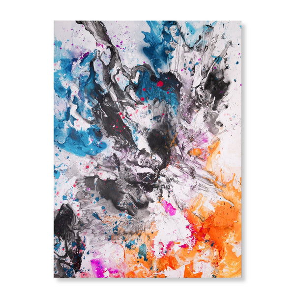 Original acrylic painting "There is always another dragon" by RAM (Miguel Caeiro) available at Because Art Matters gallery.