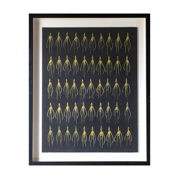 Original acrylic painting on cotton rag paper "Tribute to Mankind" by RAM (Miguel Caeiro) available at Because Art Matters gallery.