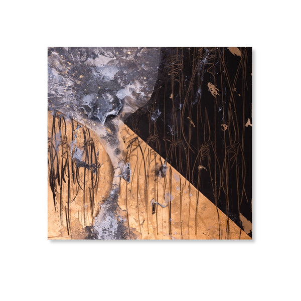 Original acrylic painting "Wood Wide Web - Ground" by RAM (Miguel Caeiro) available at Because Art Matters gallery.