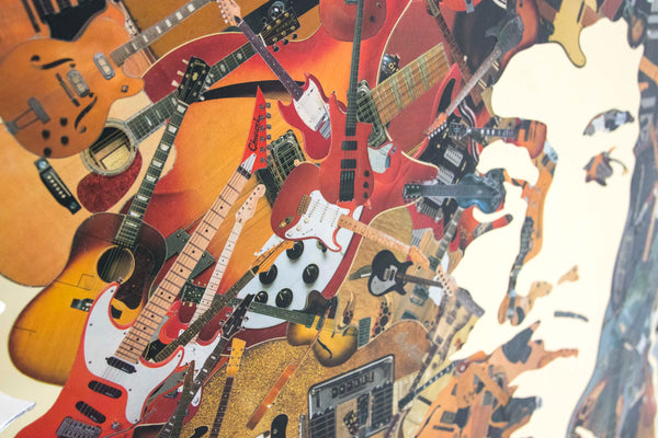 Buy Original Art by analog collage Artist Burry Buermans "Hendrix" Because Art Matters